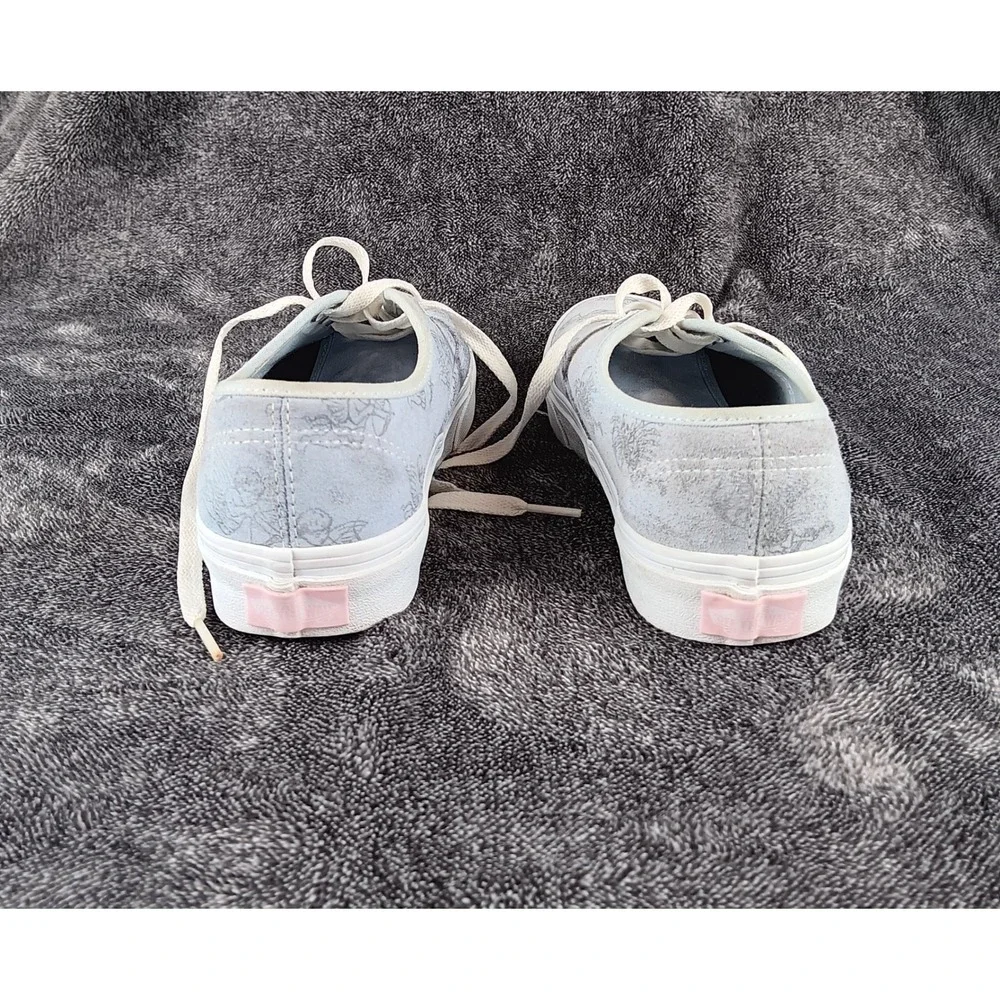 Vans Authentic‎ Cherub Angel Skeleton Print Lace Up Suede Sneakers Women Size 7